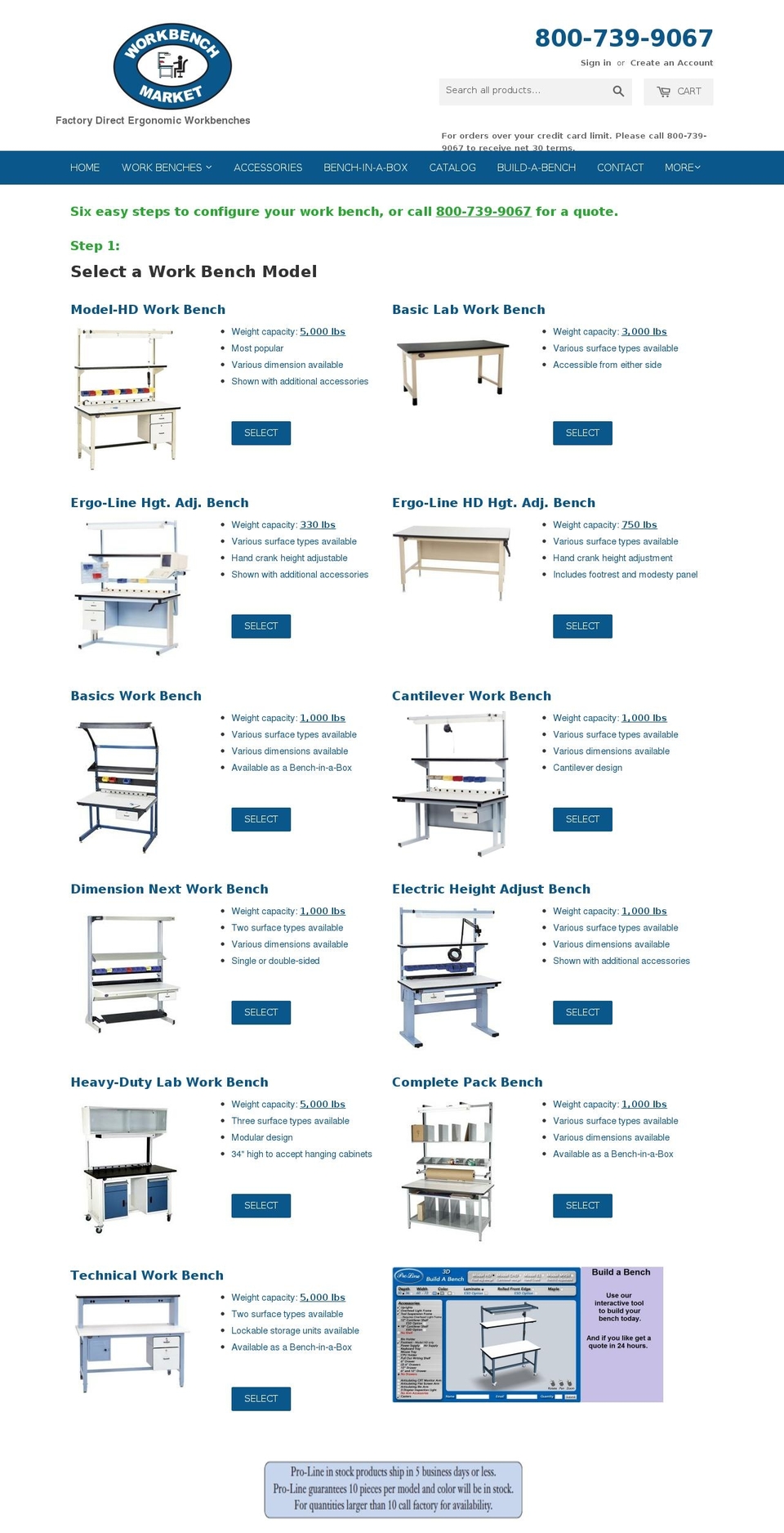 esdworkbenches.com shopify website screenshot