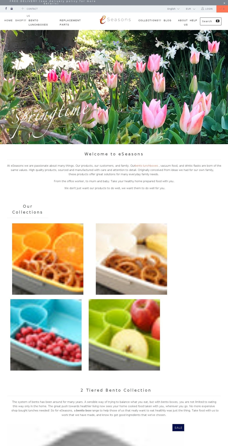 eseasons.com shopify website screenshot