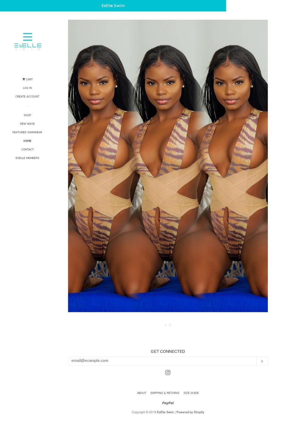 eselleswim.com — Shopify storefront screenshot
