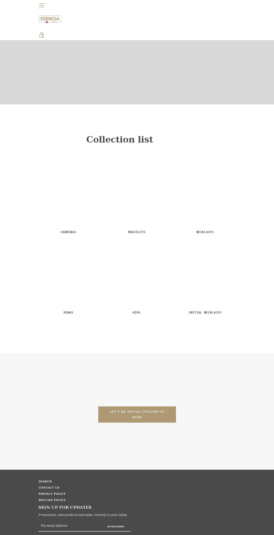 esenciacolima.com shopify website screenshot