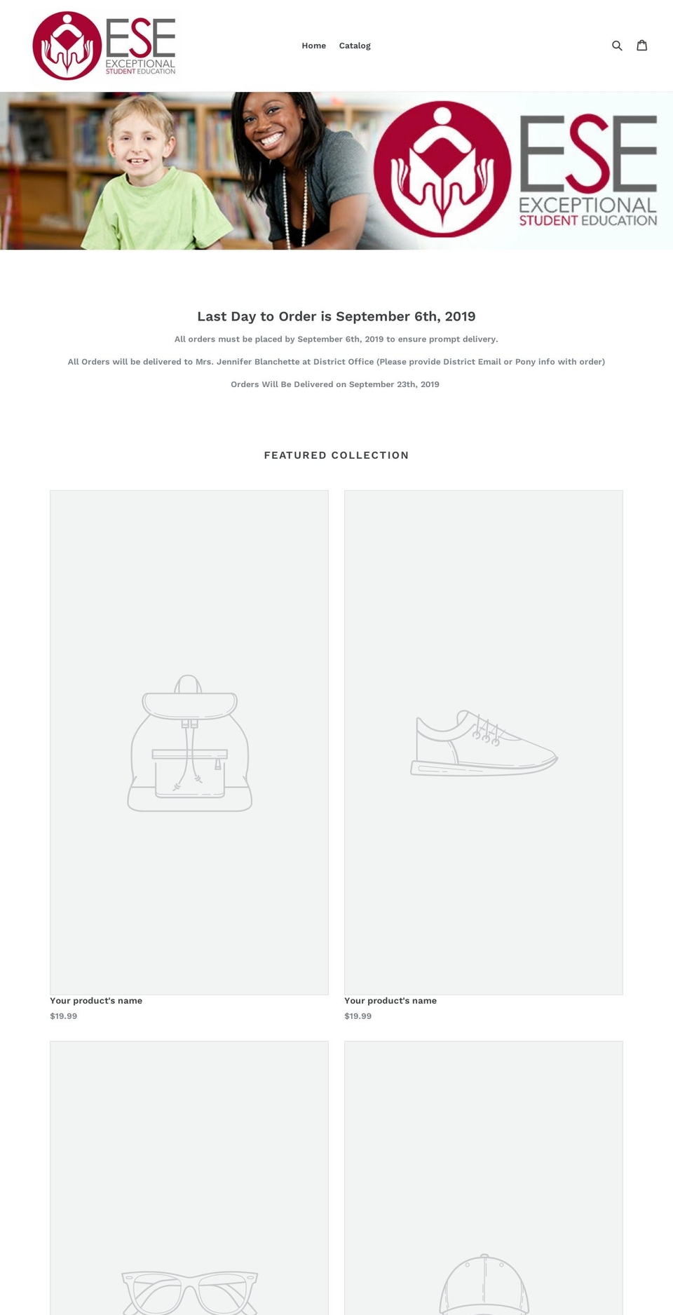 esepalmbeach.com shopify website screenshot