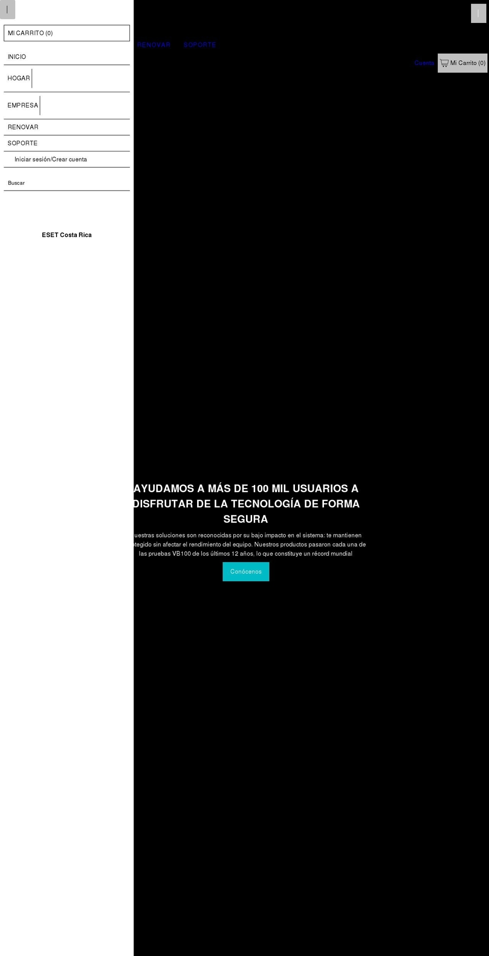 esetcostarica.com shopify website screenshot