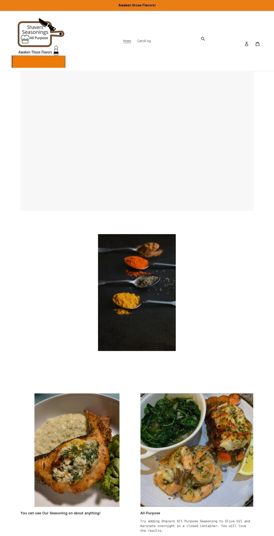 eshaversseasonings.com shopify website screenshot