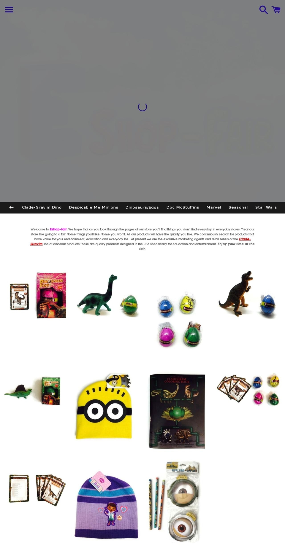 eshop-fair.net shopify website screenshot