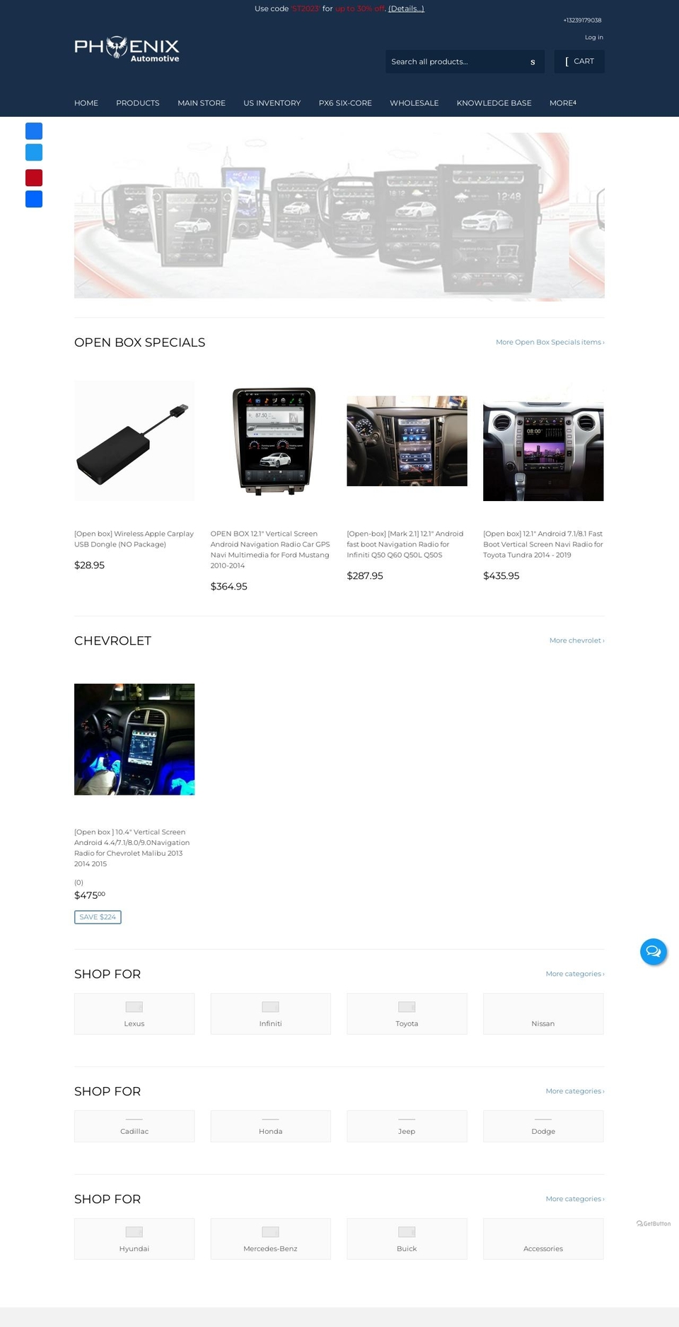 eshop.tenicenterprise.com shopify website screenshot