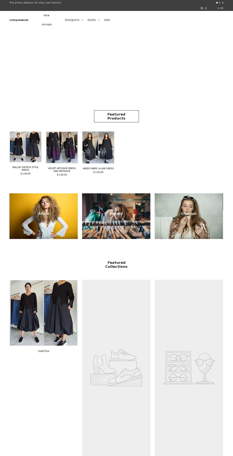 eshopalamode.com — Shopify storefront screenshot