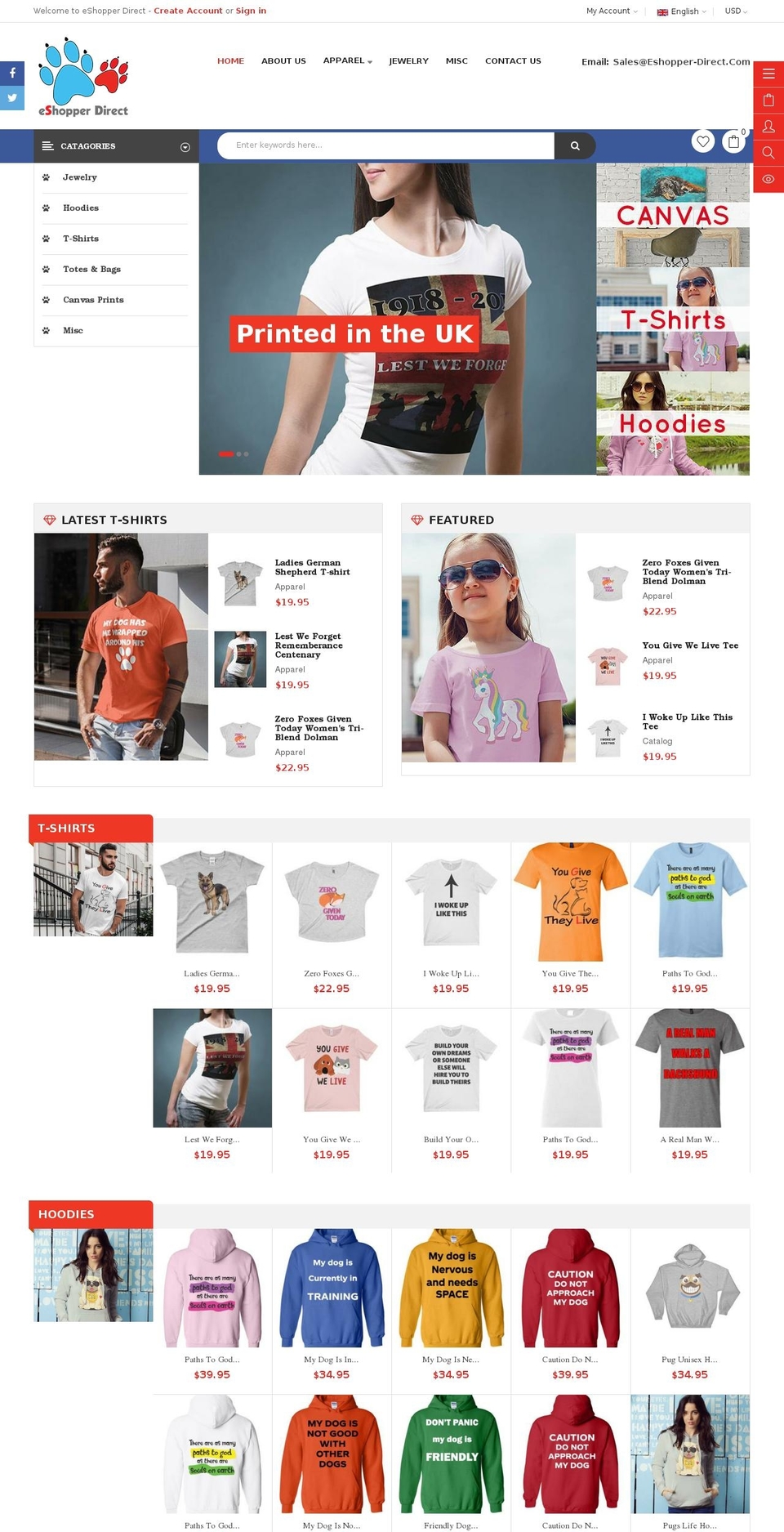 eshopper-direct.com — Shopify storefront screenshot