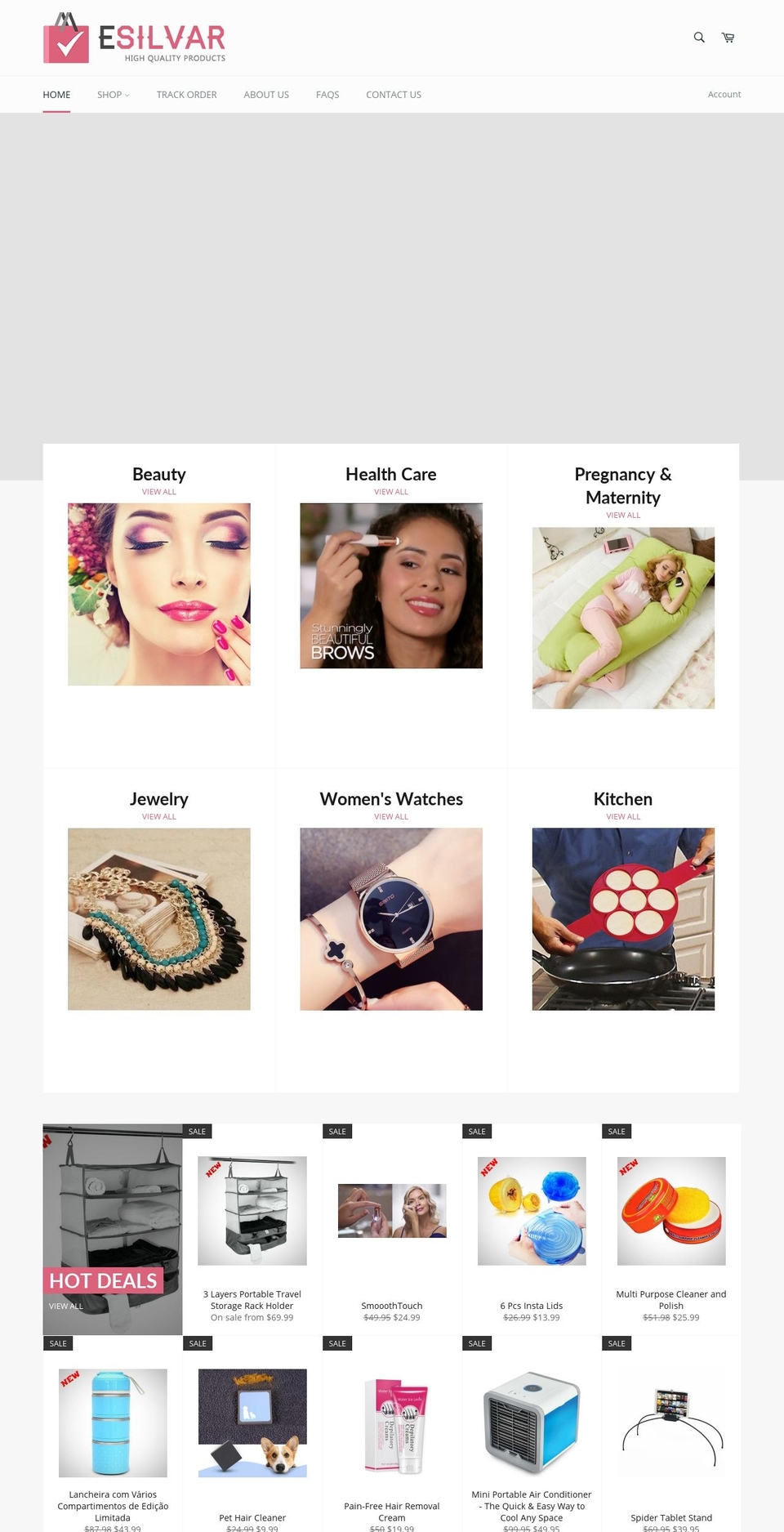 esilvar.com — Shopify storefront screenshot