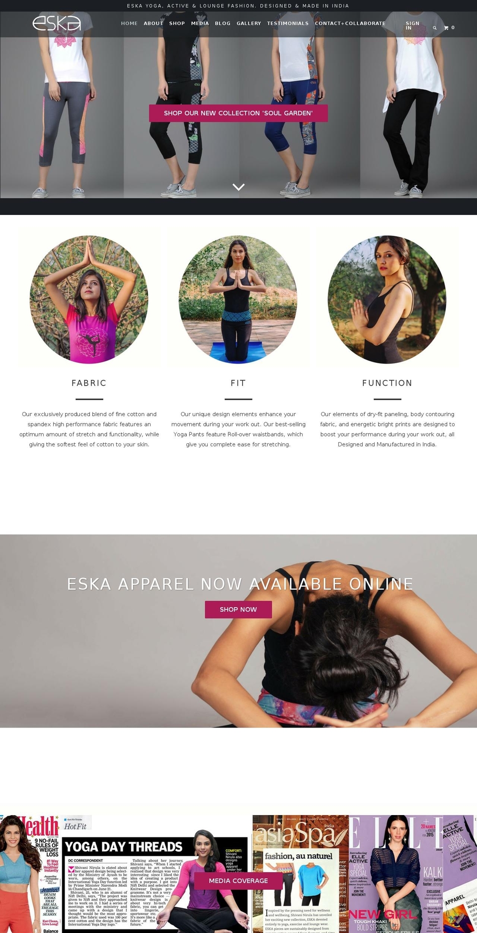 eskalife.com shopify website screenshot