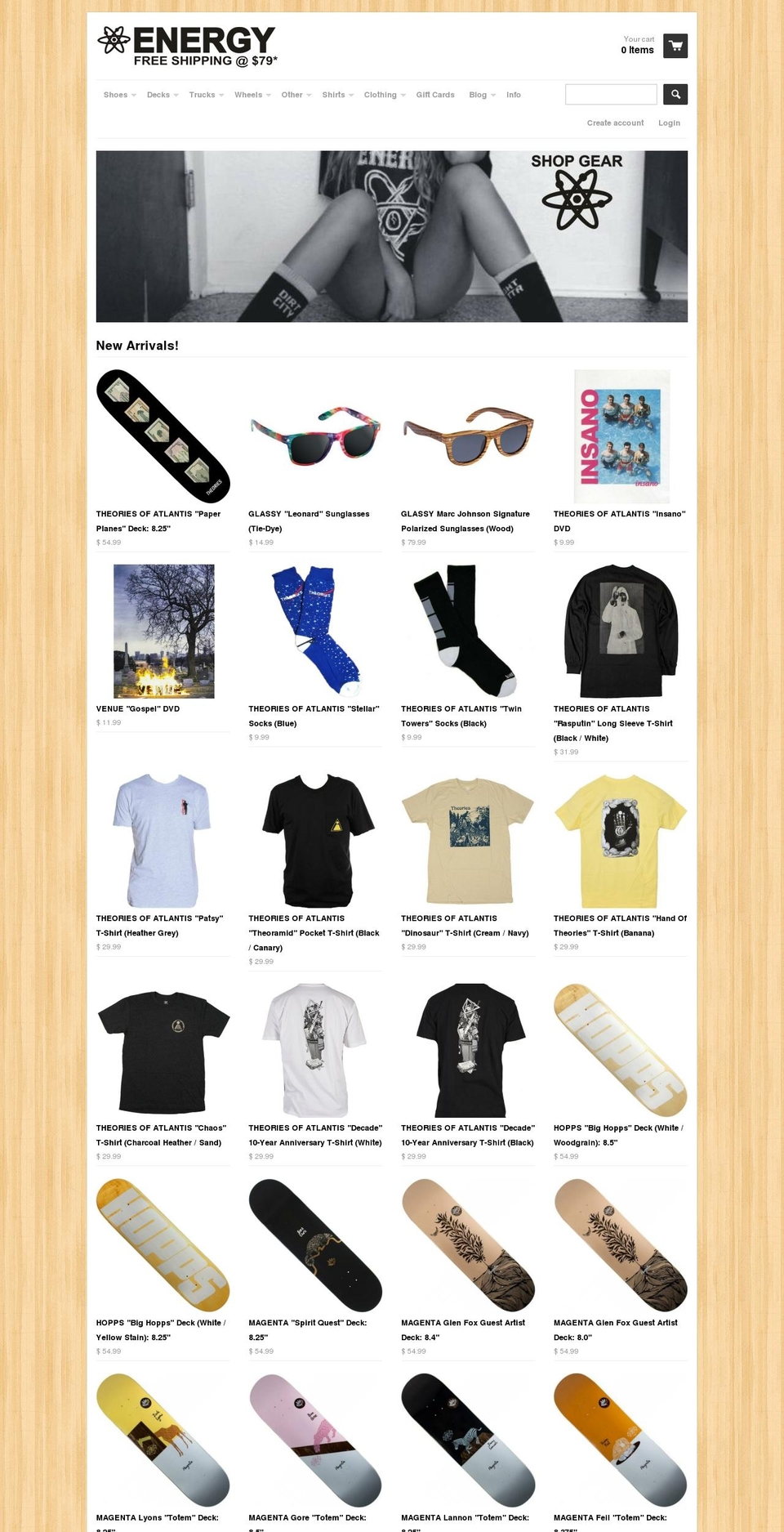 eskateboardshop.com shopify website screenshot