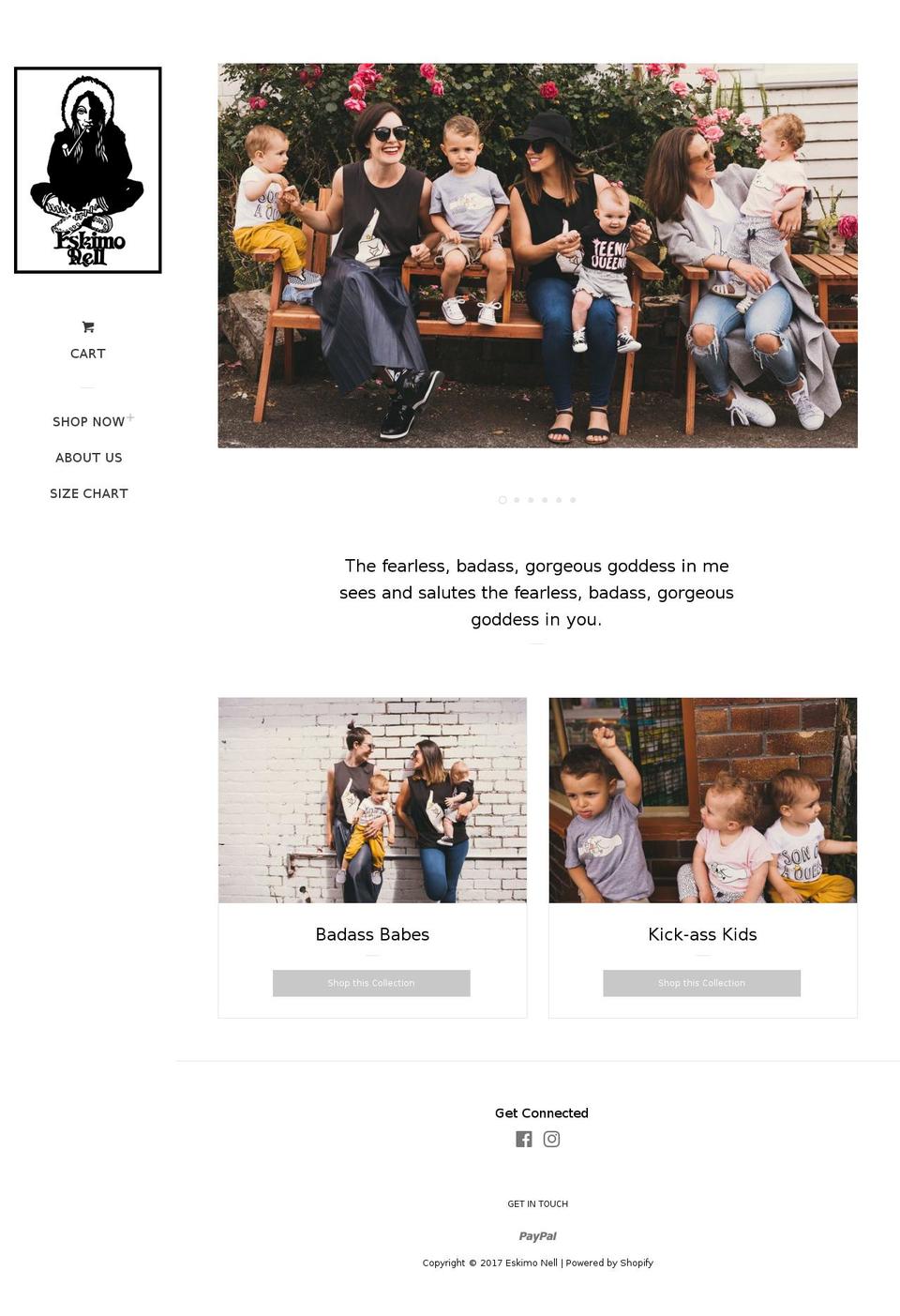 eskimo-nell.com shopify website screenshot