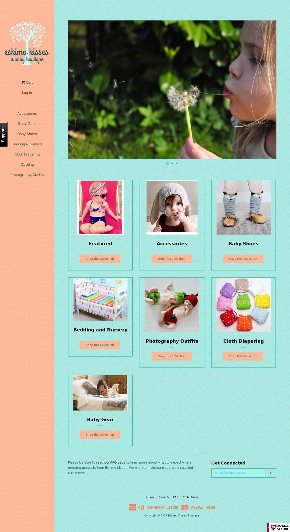 eskimokissesboutique.com shopify website screenshot