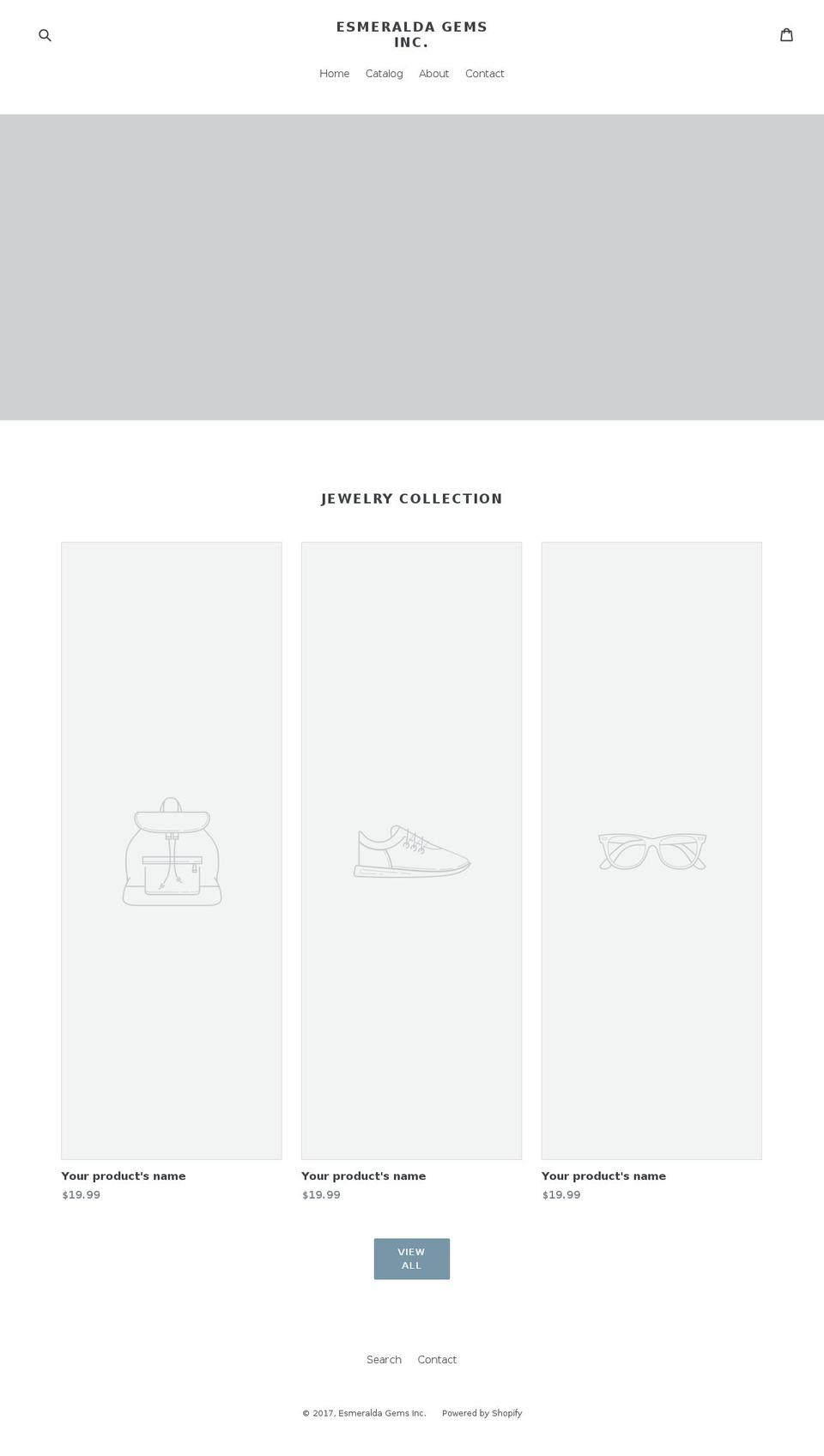 esmeraldagems.com shopify website screenshot