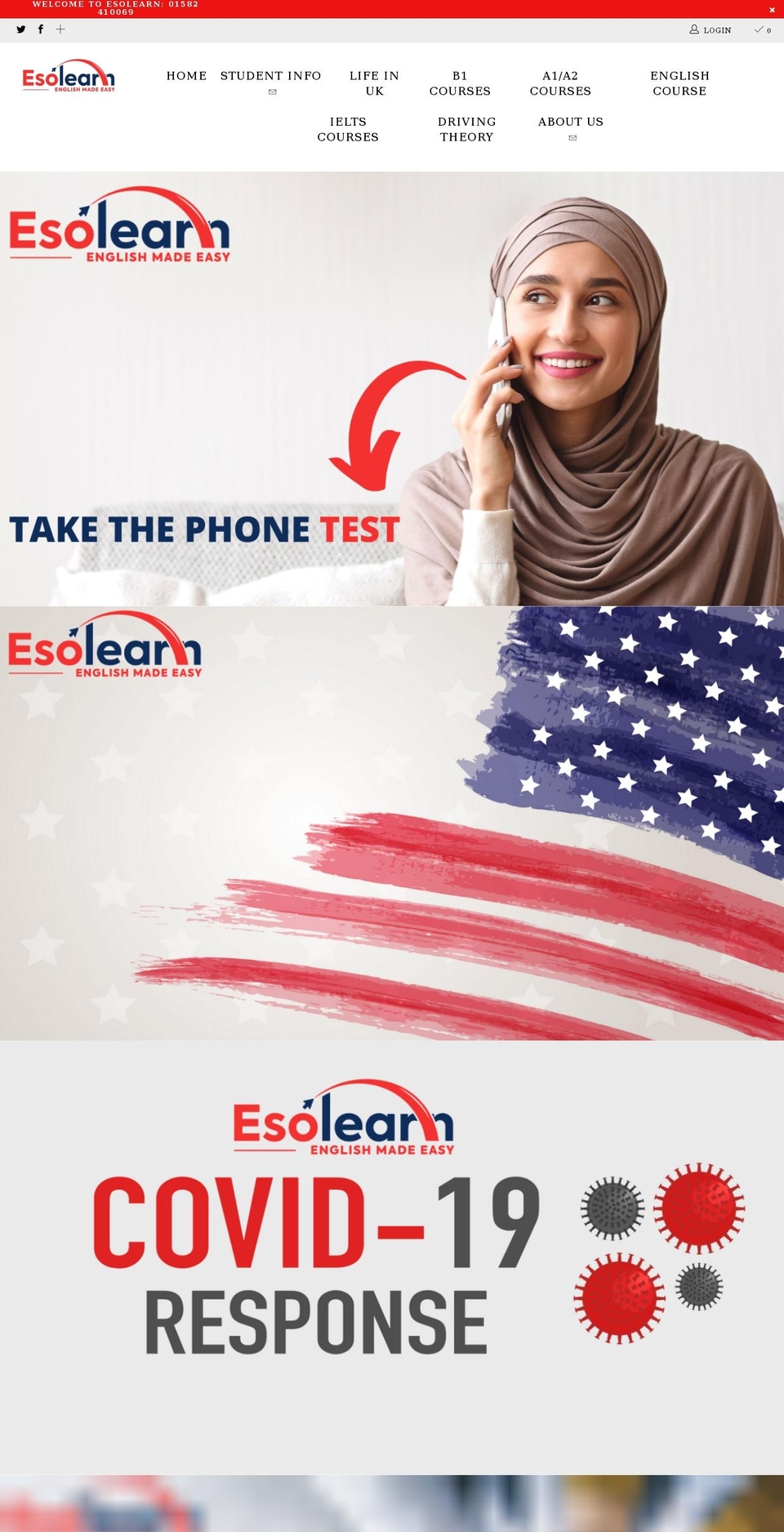 esolearn.com shopify website screenshot