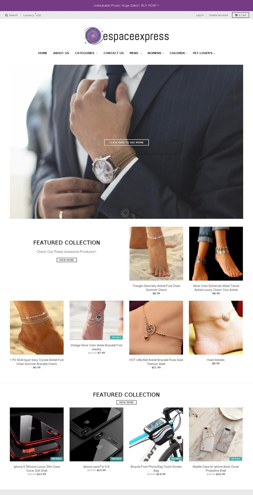 espaceexpress.com — Shopify storefront screenshot