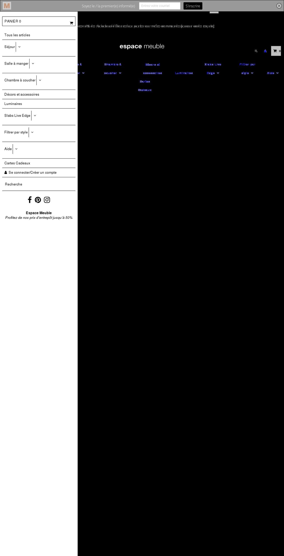 espacemeuble.ca shopify website screenshot
