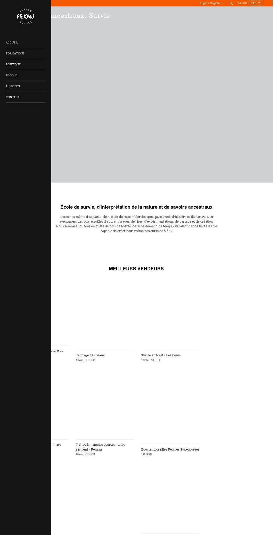 espacepekan.com — Shopify storefront screenshot