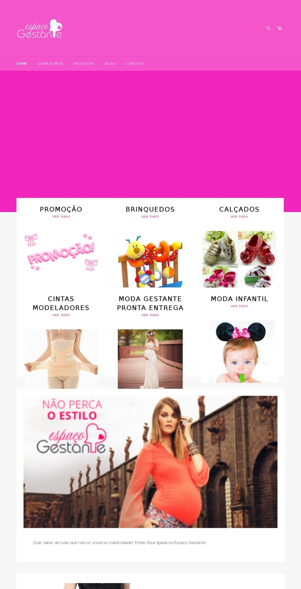 espacogestante.com — Shopify storefront screenshot