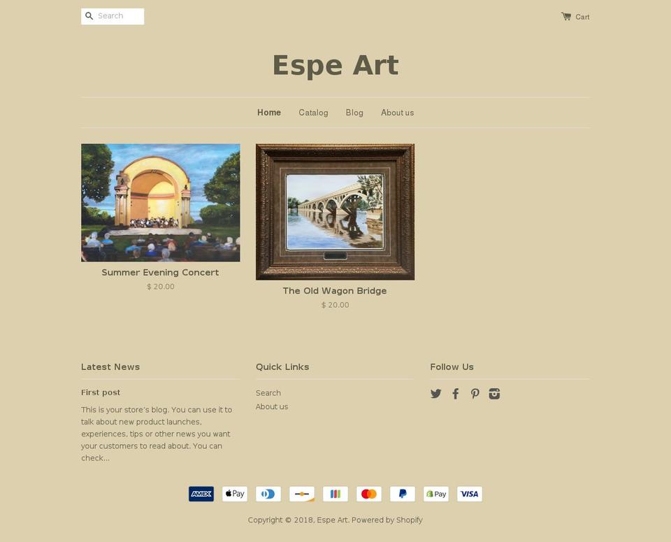 espeart.com — Shopify storefront screenshot