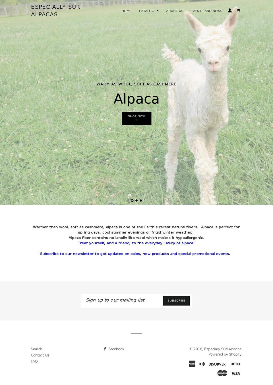especiallysuri.com — Shopify storefront screenshot