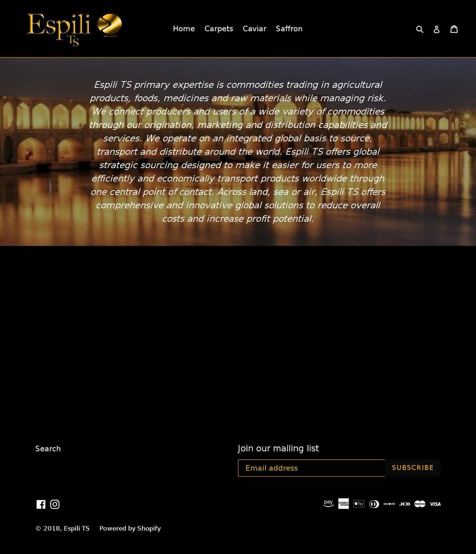 espilits.com — Shopify storefront screenshot