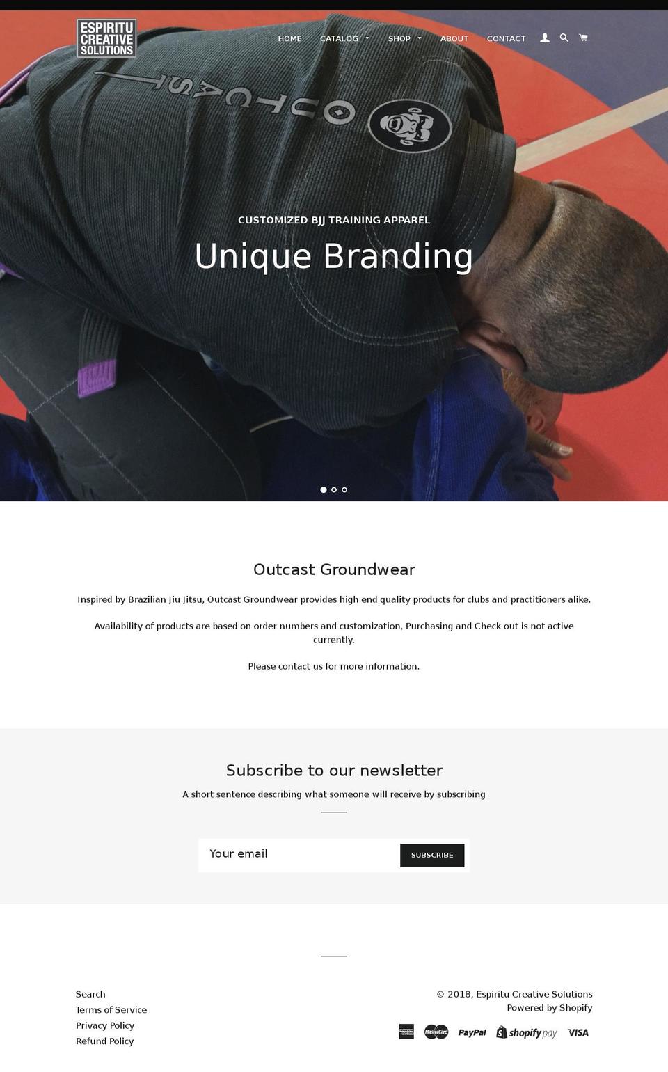 espiritucreativesolutions.com — Shopify storefront screenshot