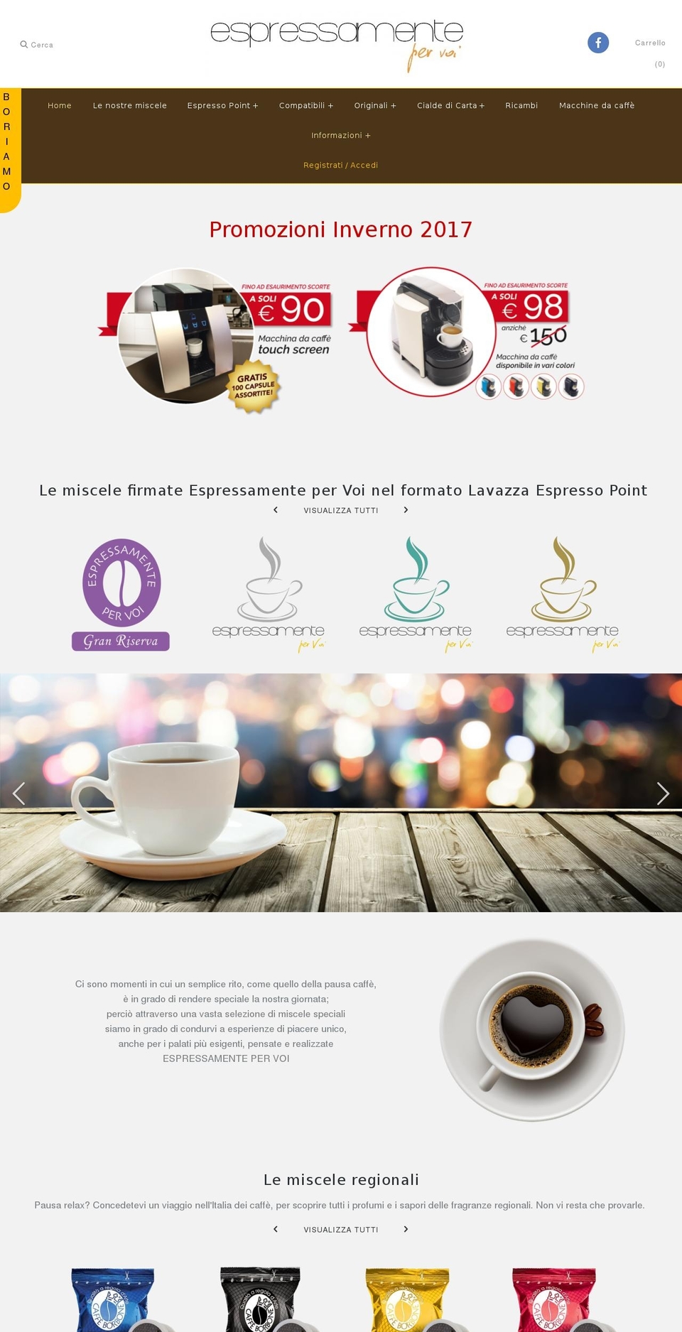 espressamentepervoi.com shopify website screenshot