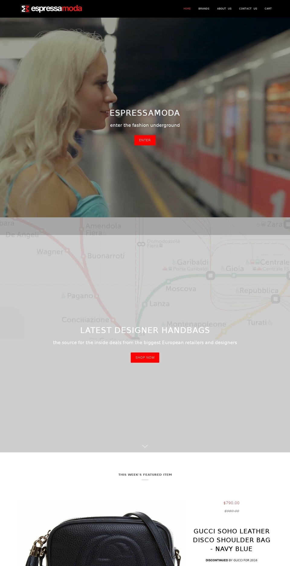 espressamoda.com shopify website screenshot