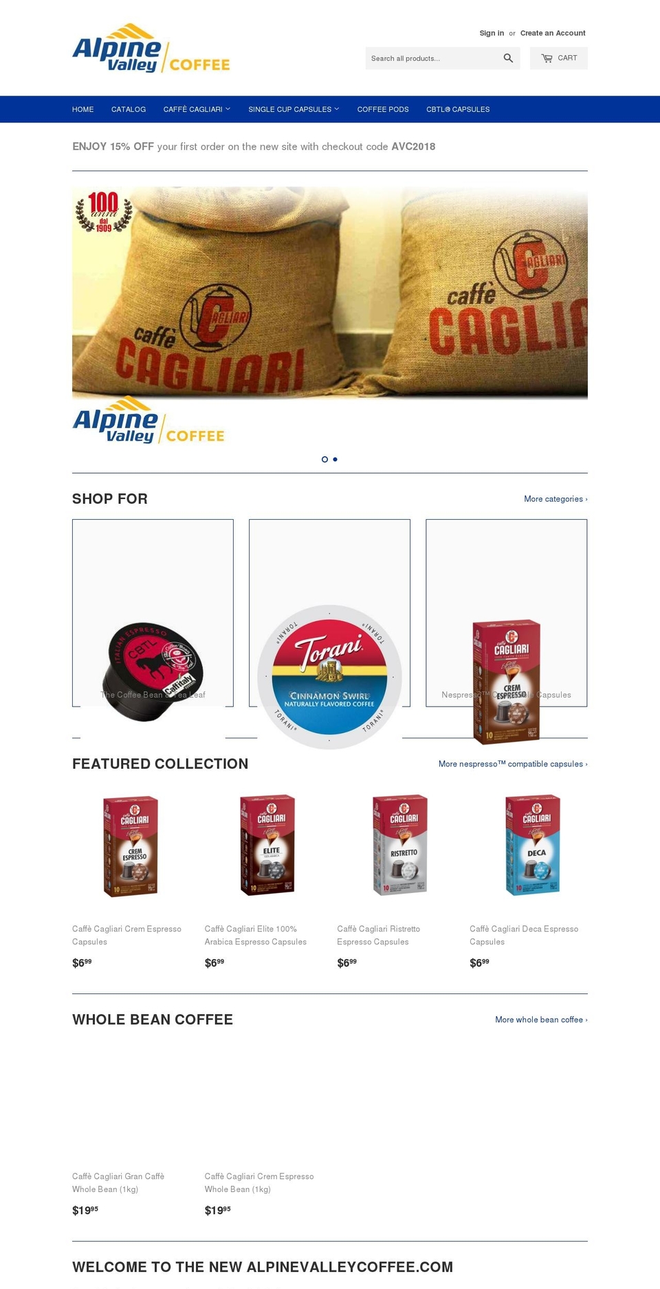 espressoadvisor.com — Shopify storefront screenshot