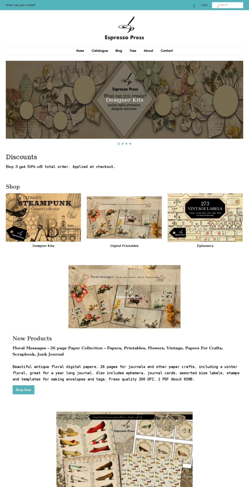 espressopressdesign.com shopify website screenshot