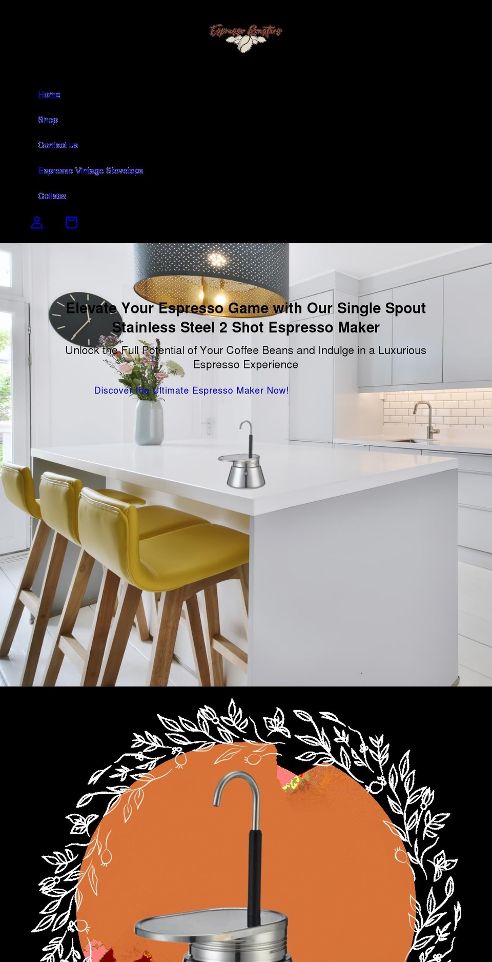 espressoroasters.com shopify website screenshot