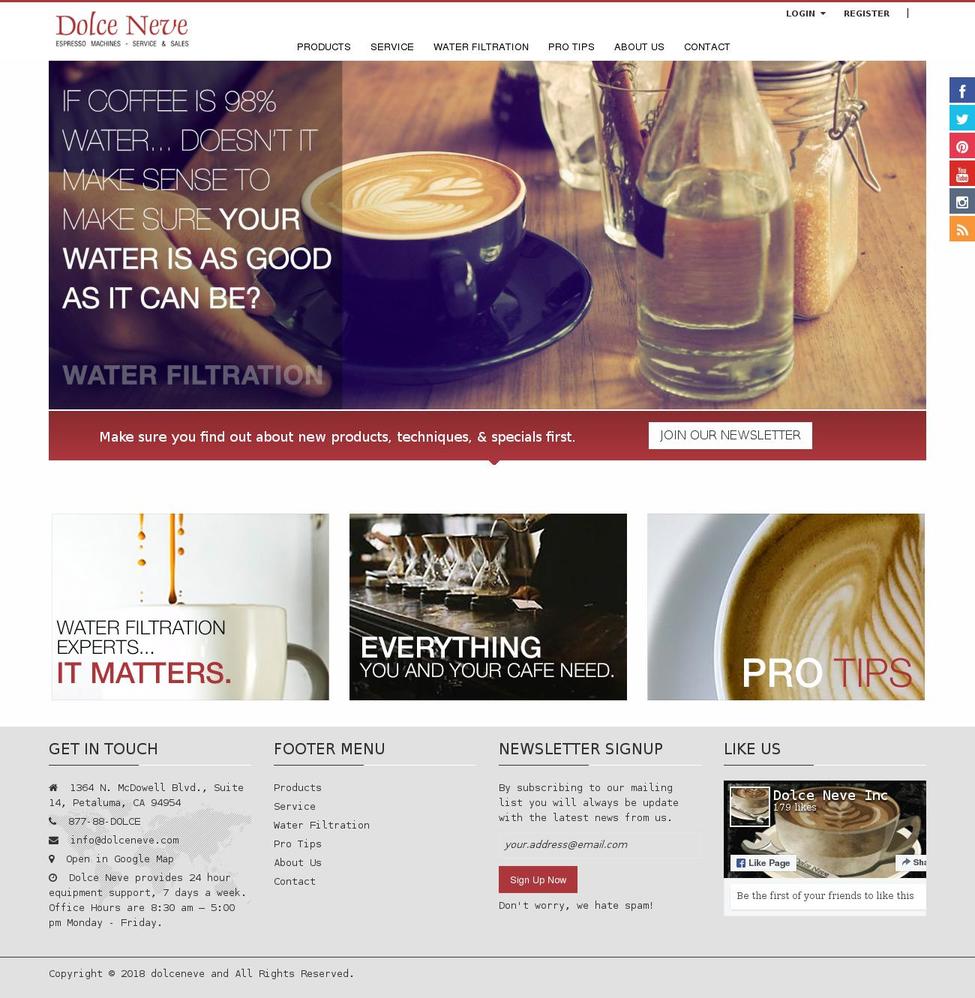 espressoservicenetwork.com shopify website screenshot