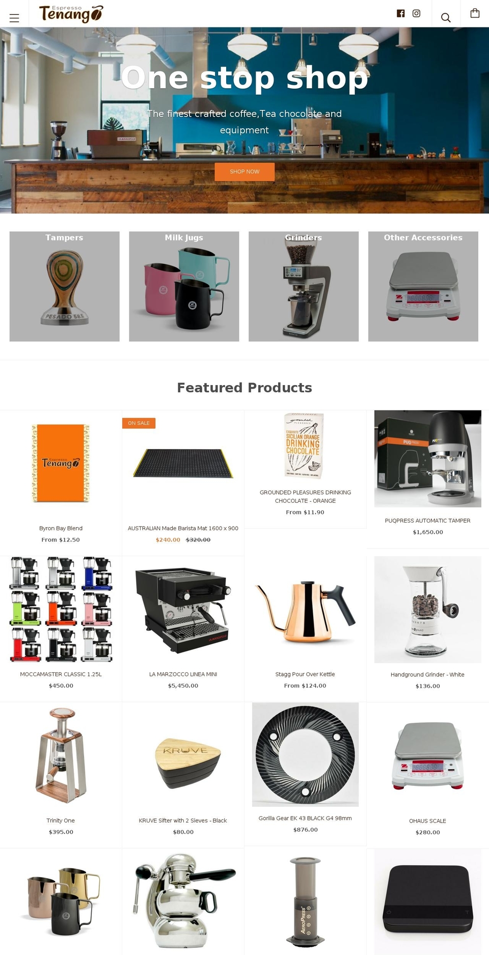 espressotenango.com shopify website screenshot