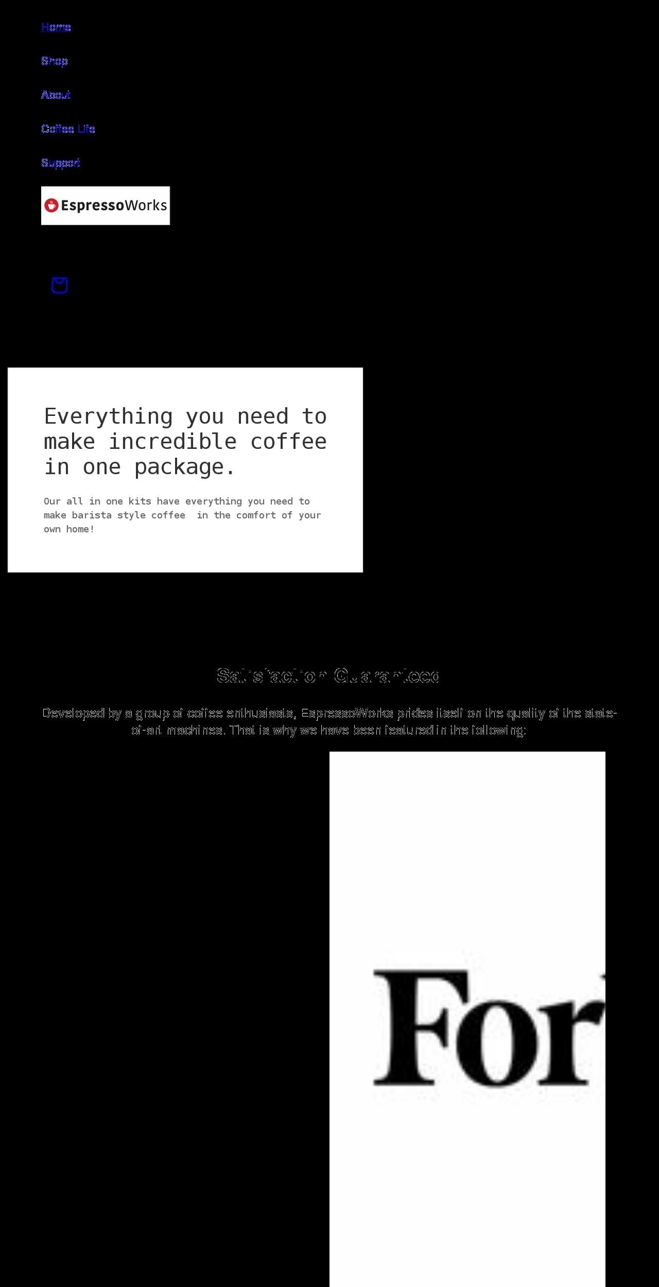 espressoworks.uk shopify website screenshot