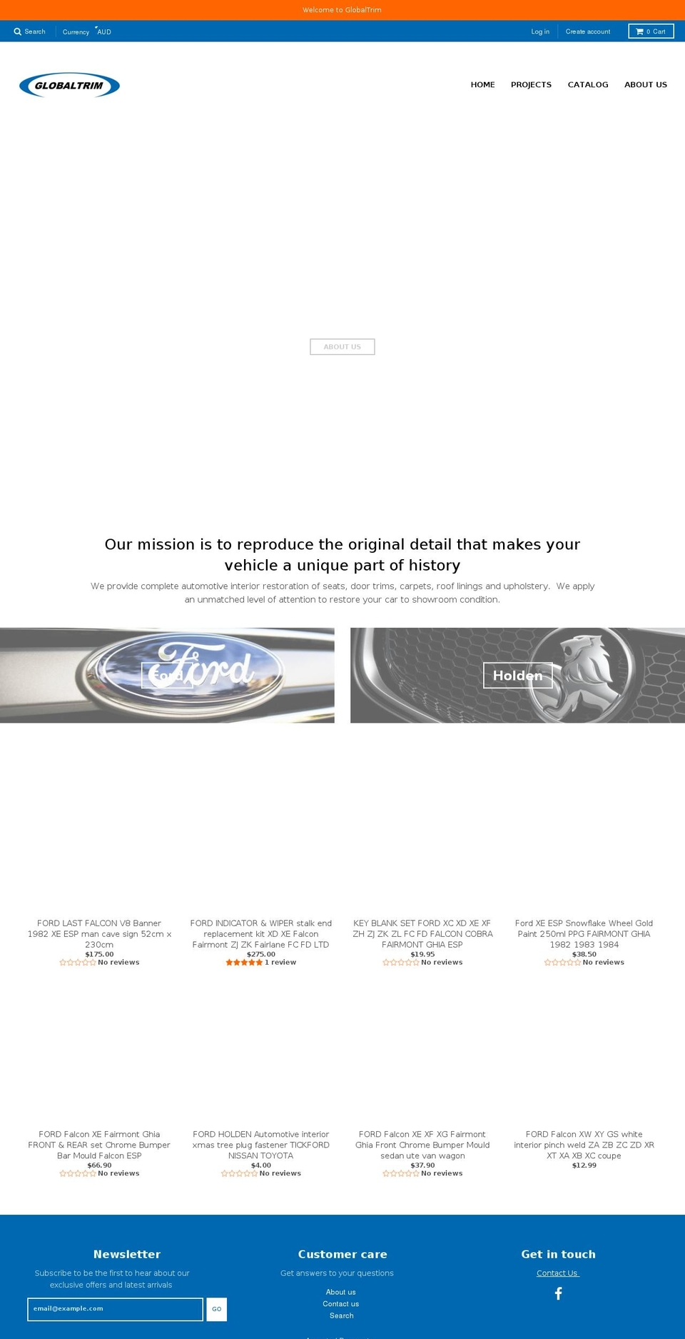 esprestorationparts.com shopify website screenshot