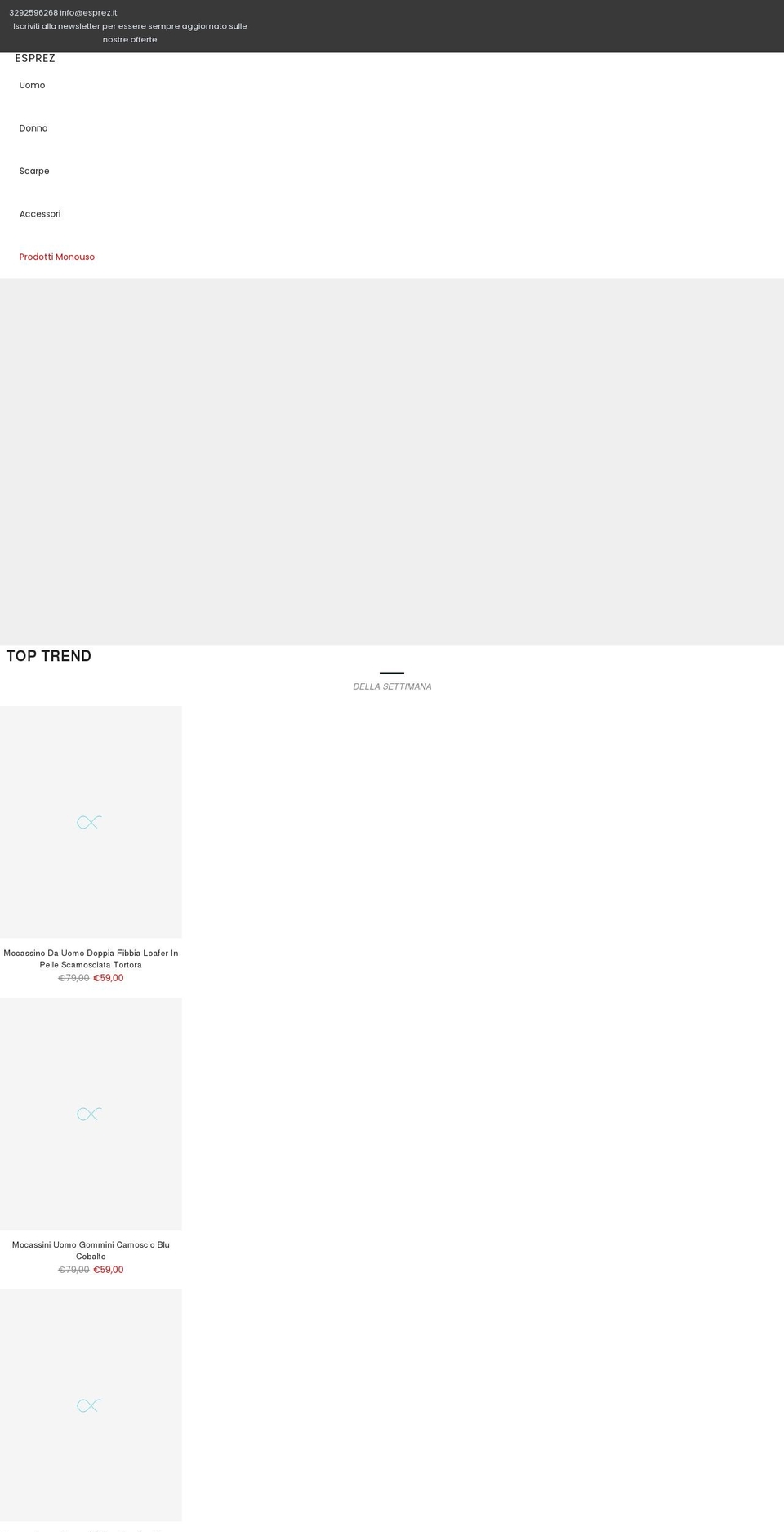 esprez.it shopify website screenshot