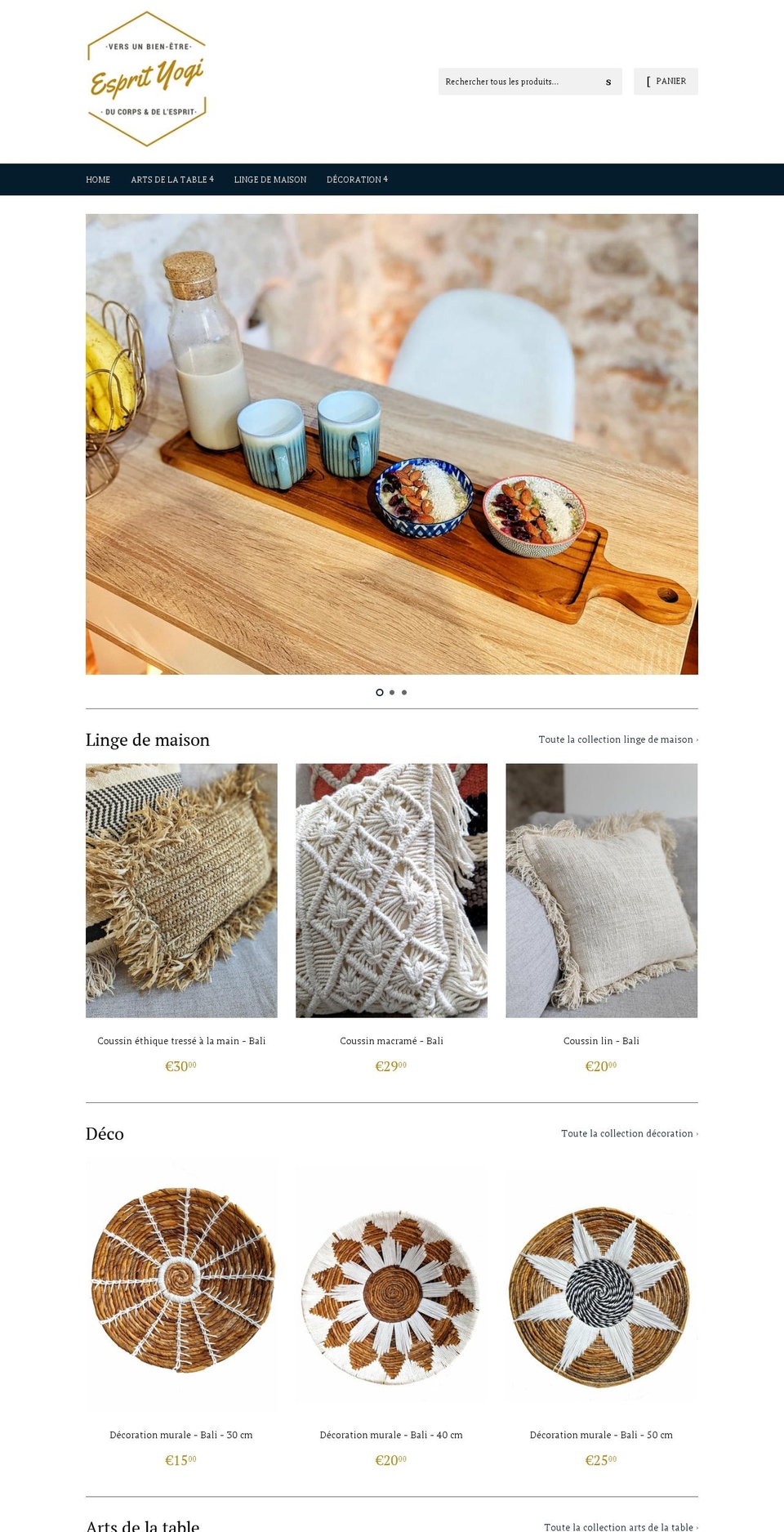 esprit-yogi.com shopify website screenshot
