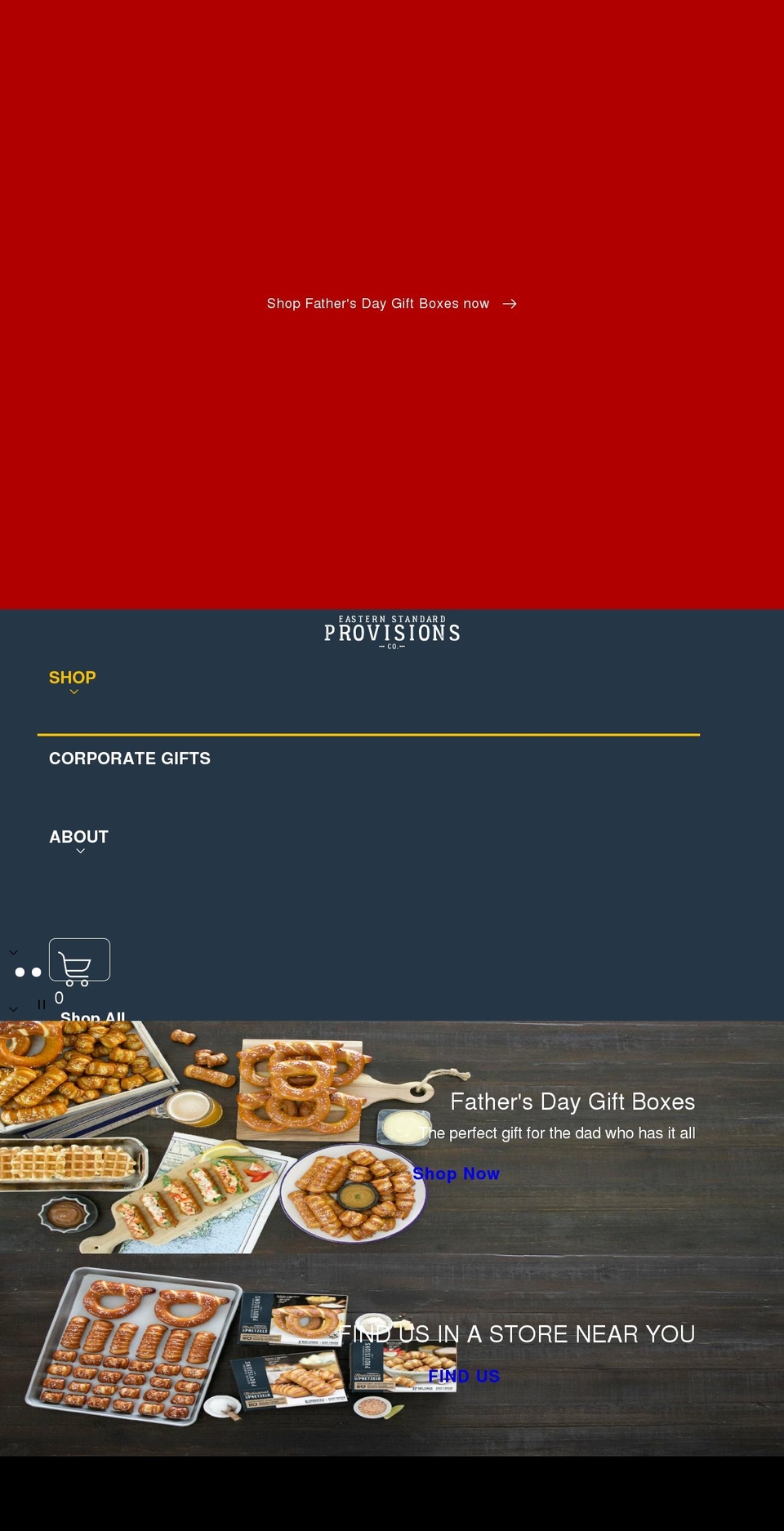 esprovisions.com shopify website screenshot