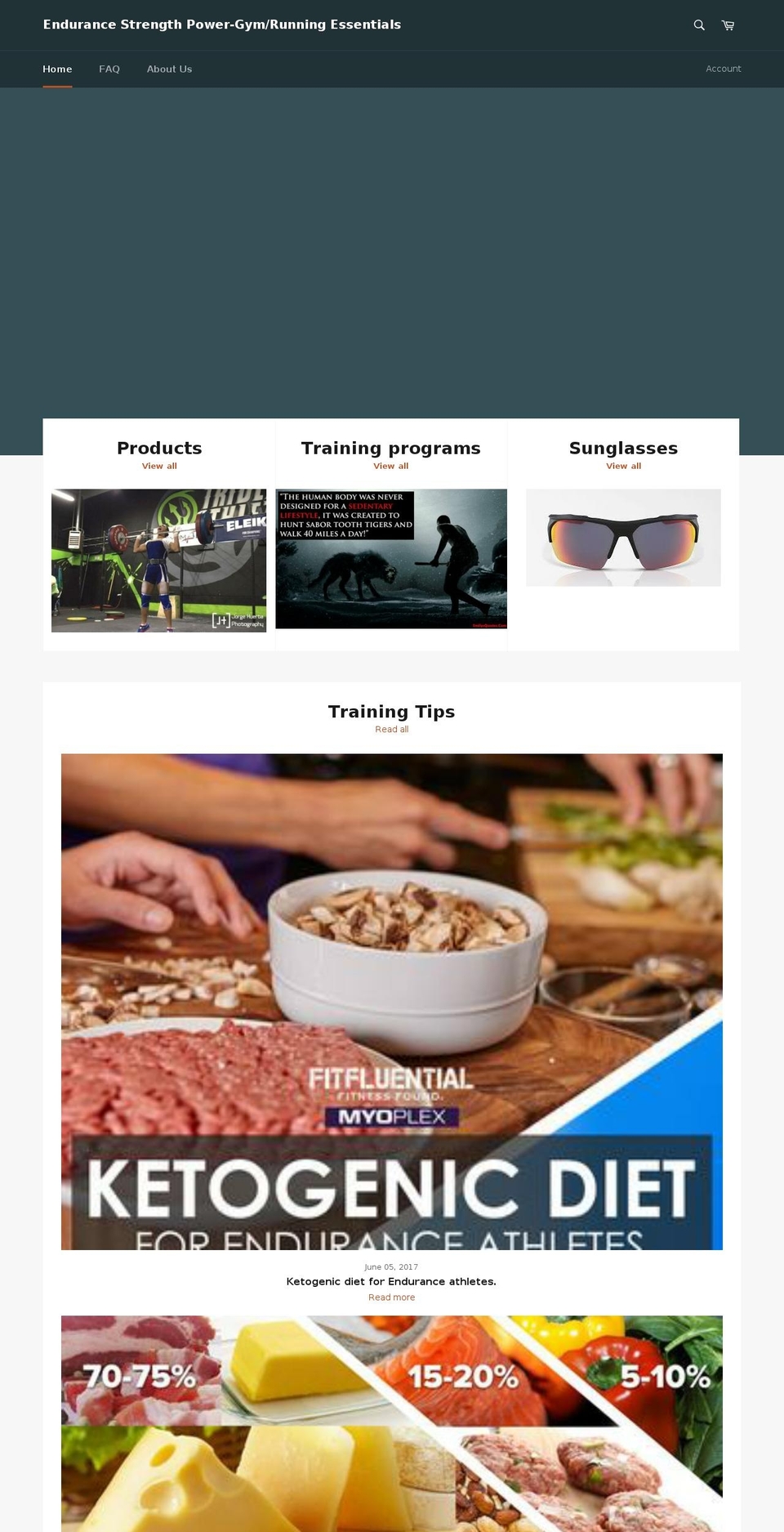 esprunning.com shopify website screenshot