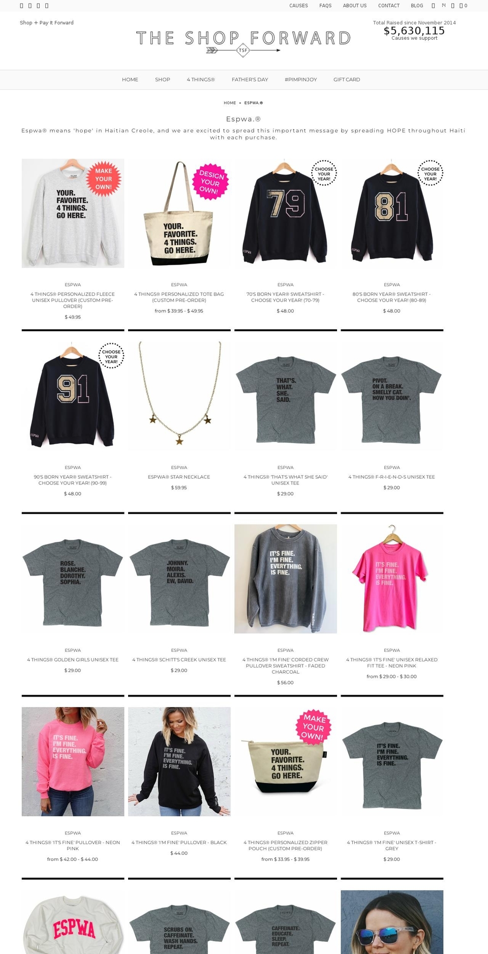 espwashop.com — Shopify storefront screenshot