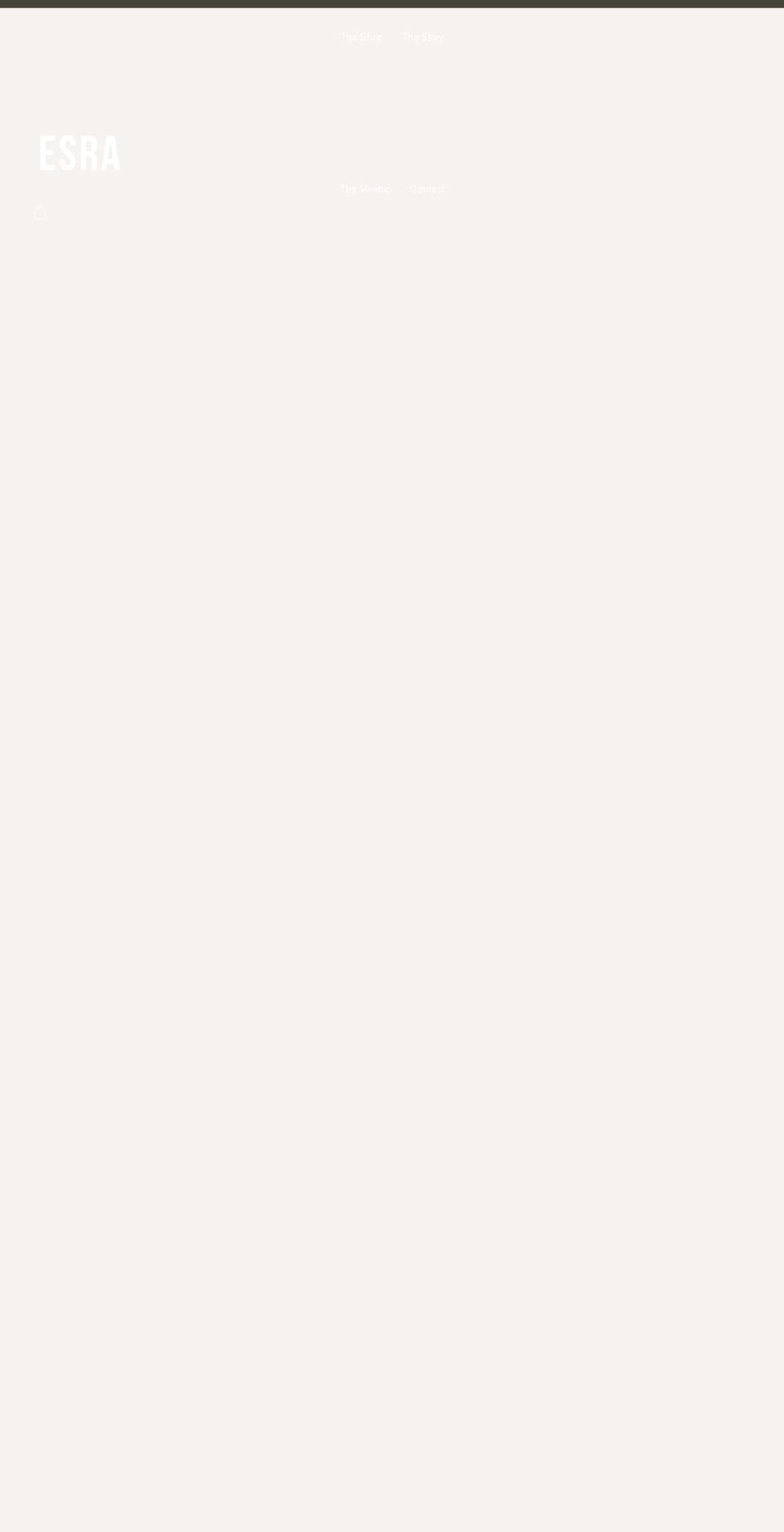 esrathelabel.com shopify website screenshot