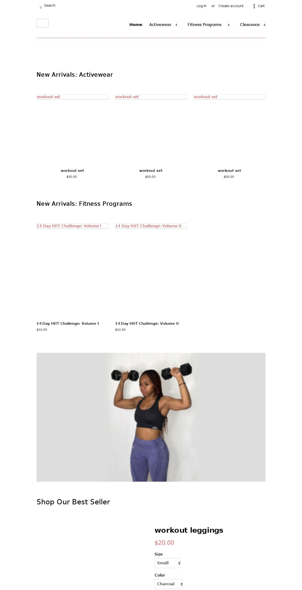 esseactivewear.com shopify website screenshot