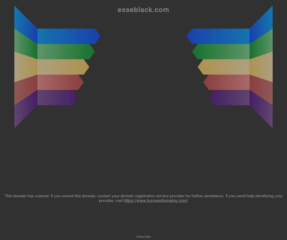 esseblack.com shopify website screenshot