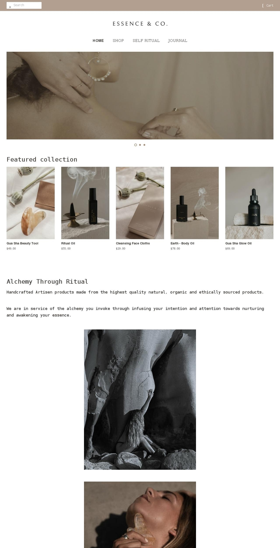 essenceandco.com shopify website screenshot