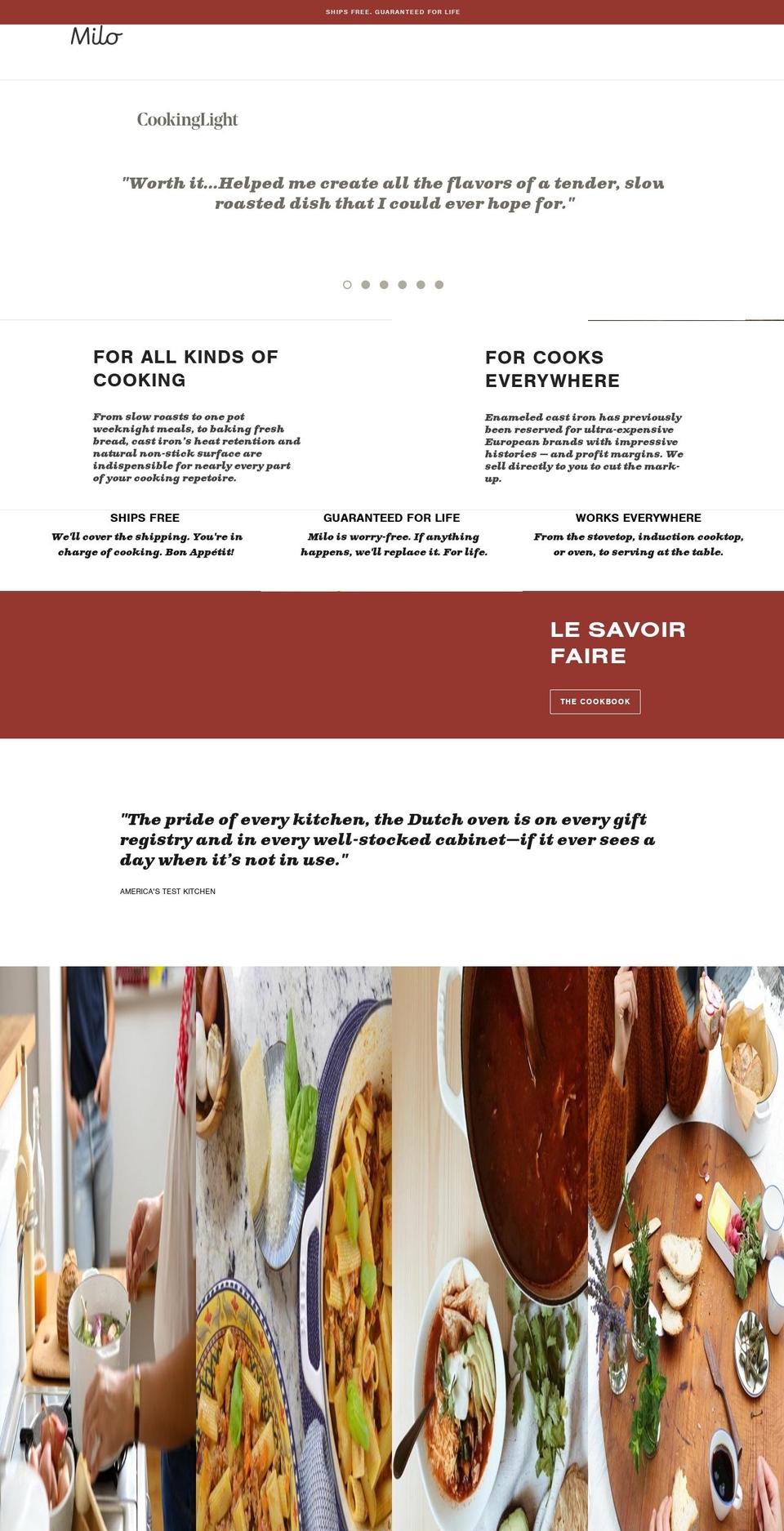 essencecookware.com — Shopify storefront screenshot