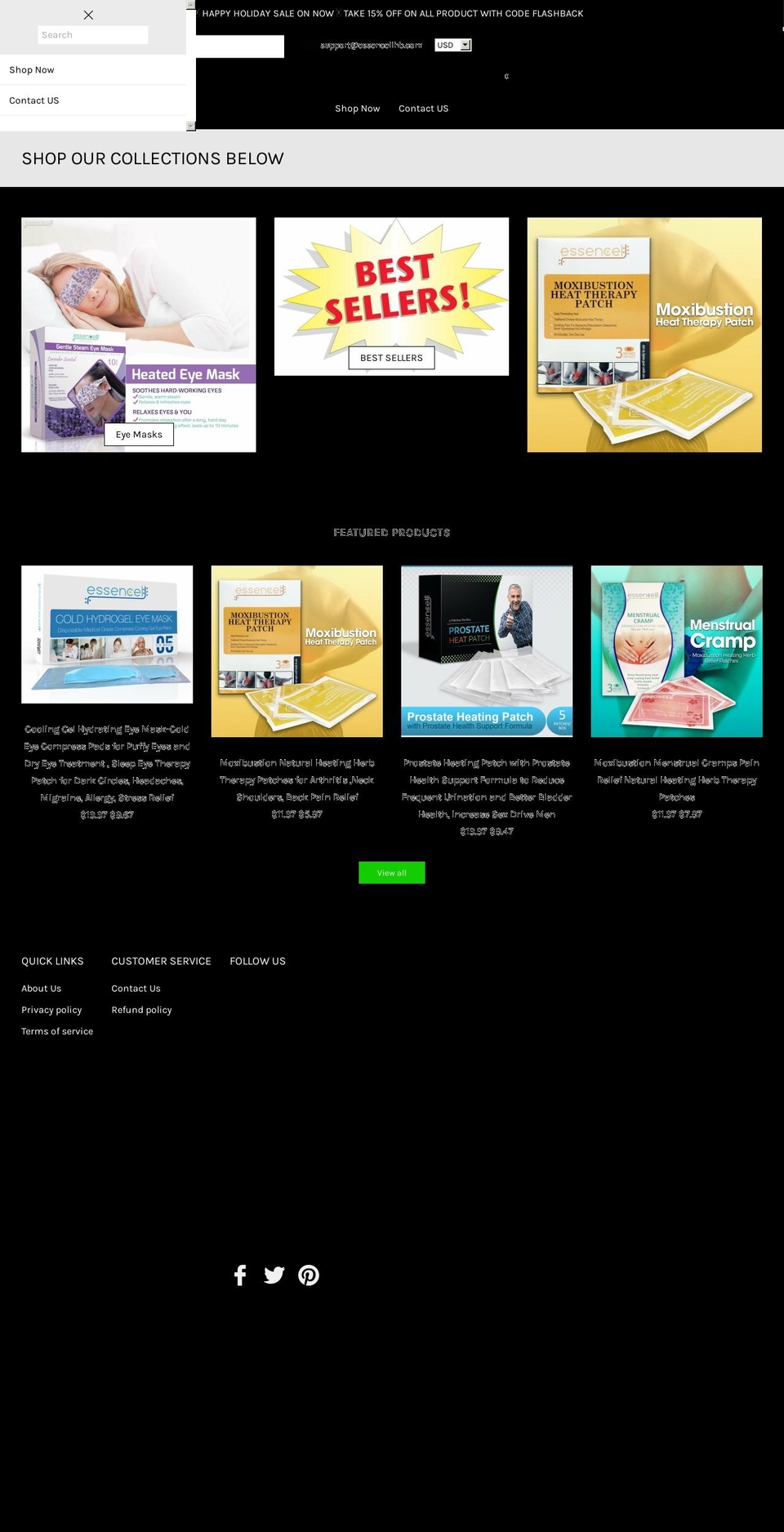 essencellhb.com — Shopify storefront screenshot