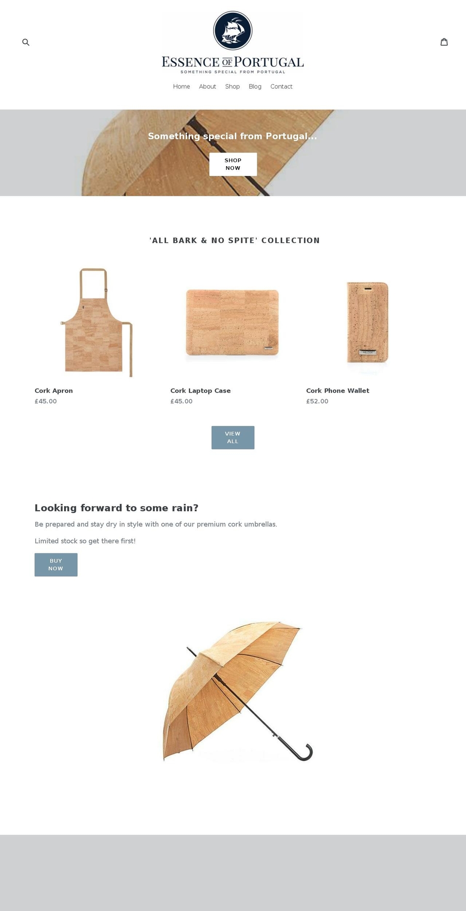 essenceofportugal.com — Shopify storefront screenshot