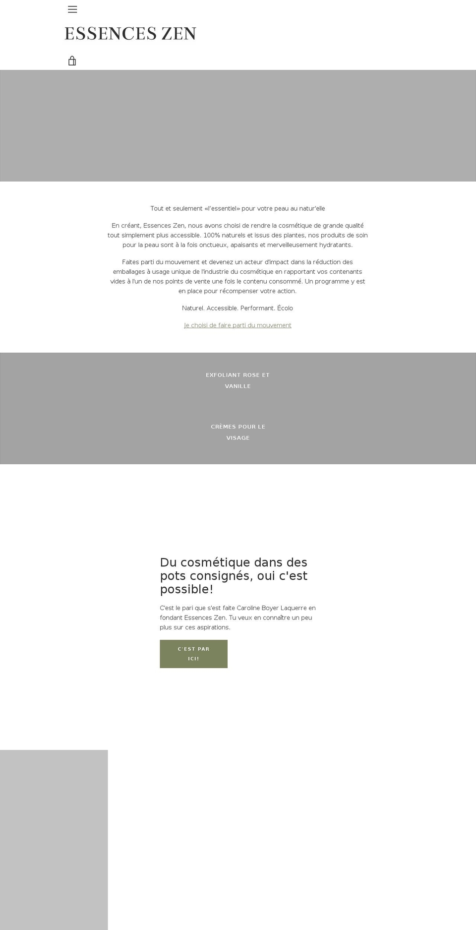 essenceszen.com shopify website screenshot