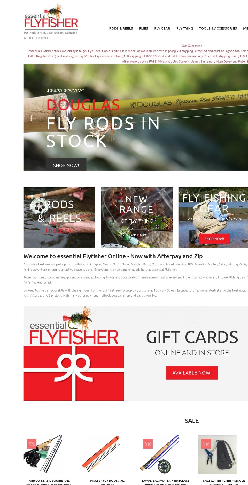 essential Flyfisher Shopify theme site example essential-flyfisher.myshopify.com