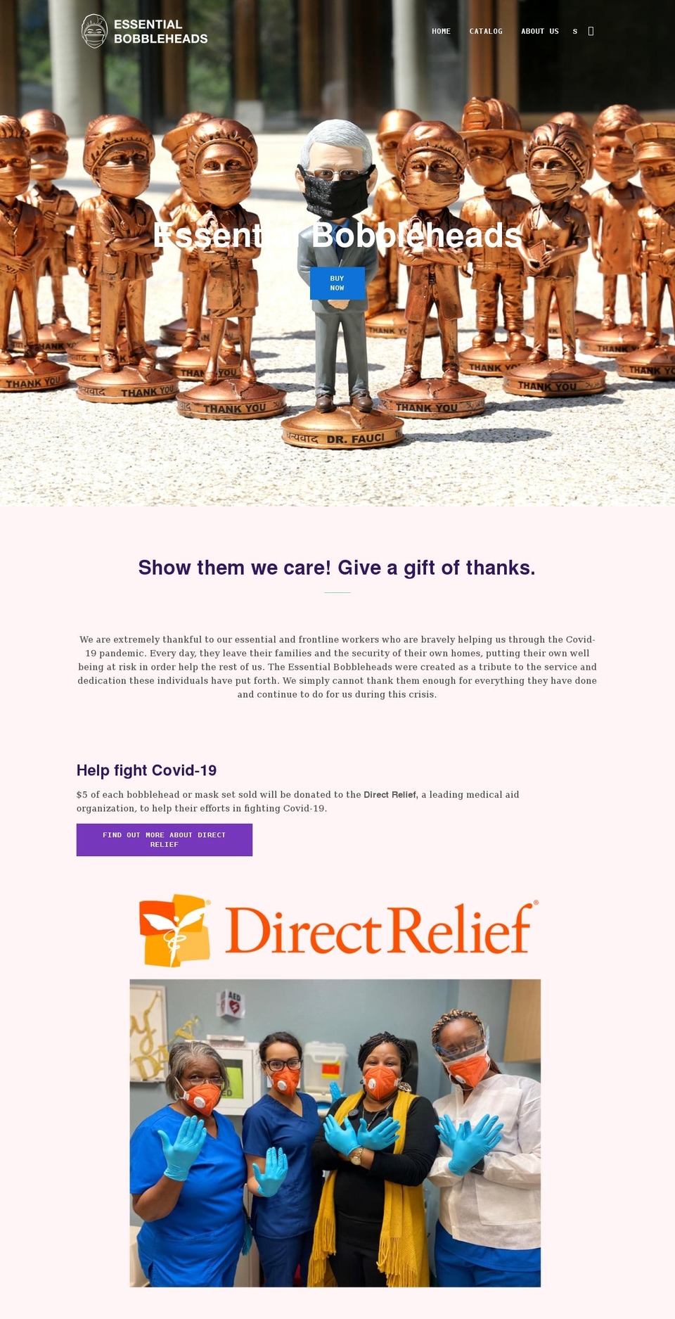 essentialbobbleheads.com shopify website screenshot